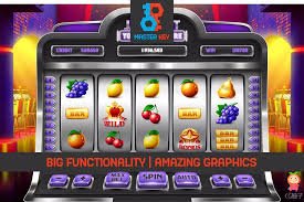 Colourful slot machine reels spinning on a mobile screen for poneclub players